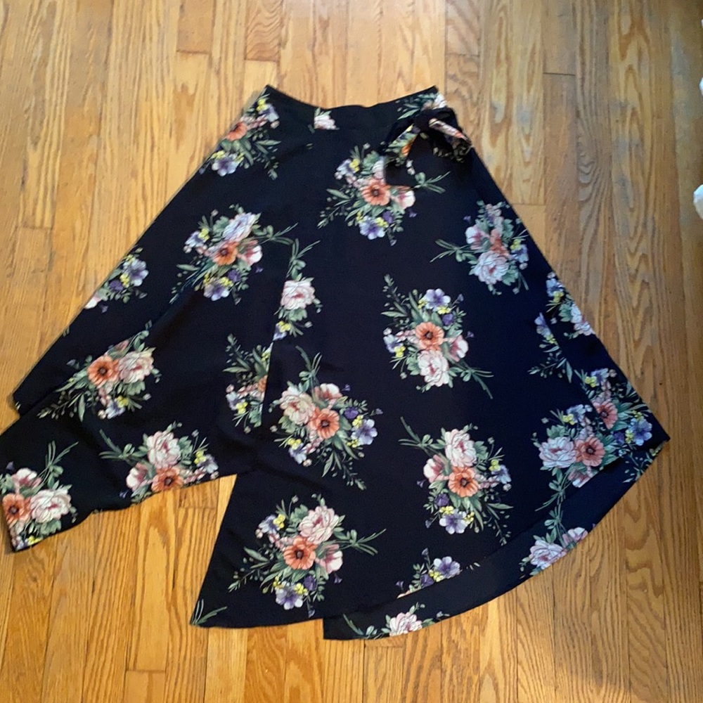 Top Shop floral midi skirt